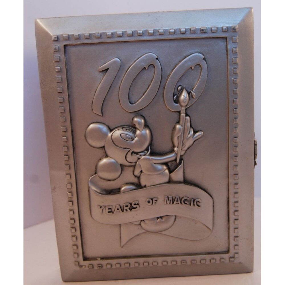 Walt Disney's 100 Years of Magic, Mickey Mouse Picture Frame Pewter 4x6-with Pin